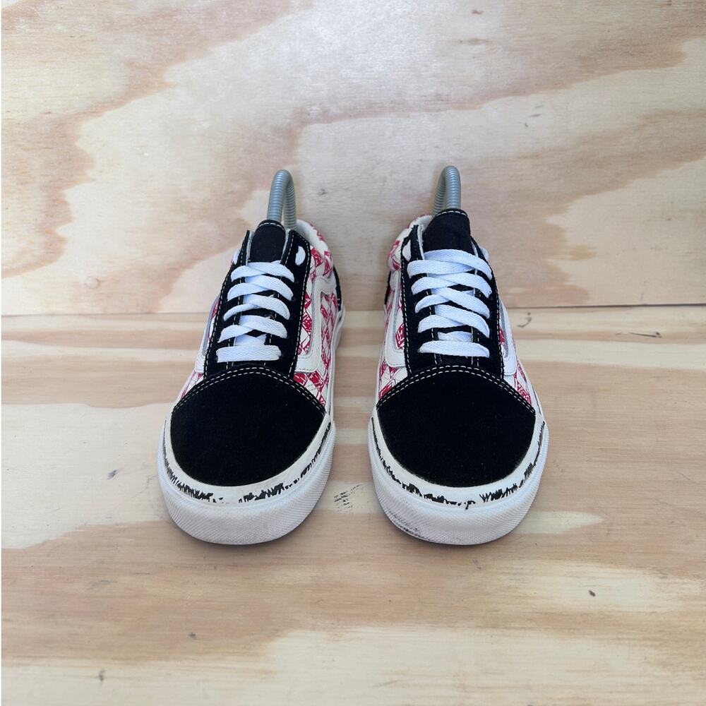 Vans Off The Wall - Old Skool Skate - Sneakers - Black/Red - Women's - 6.5 - Picture 2 of 9